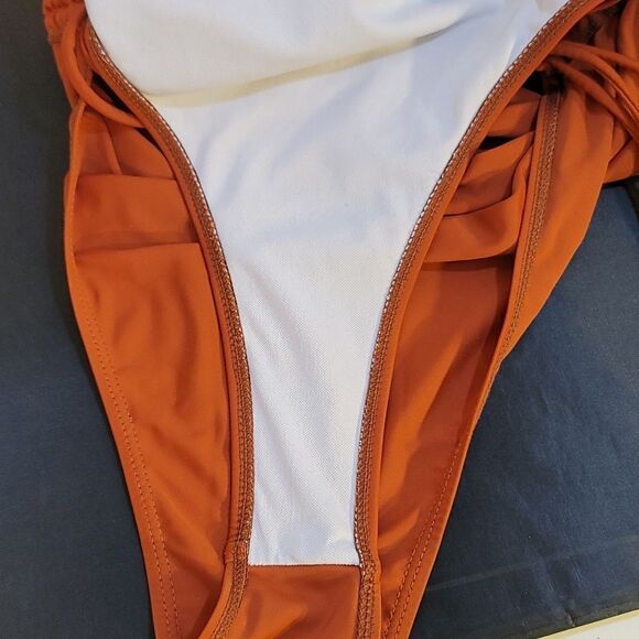 EOMENIE ONE SHOULDER ONE PIECE SWIMSUIT FOR WOMEN HIGH CUT TIE SIDE - Picture 14 of 16